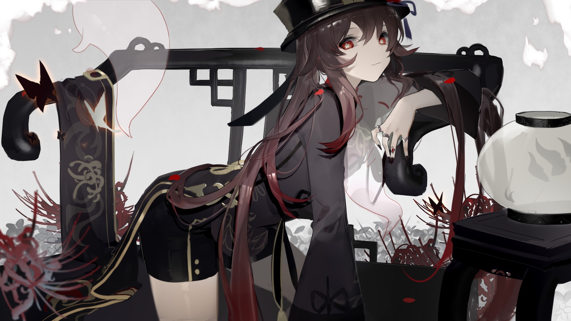 Hu Tao (Genshin Impact) from Genshin Impact drawn by Shui Ran Moon