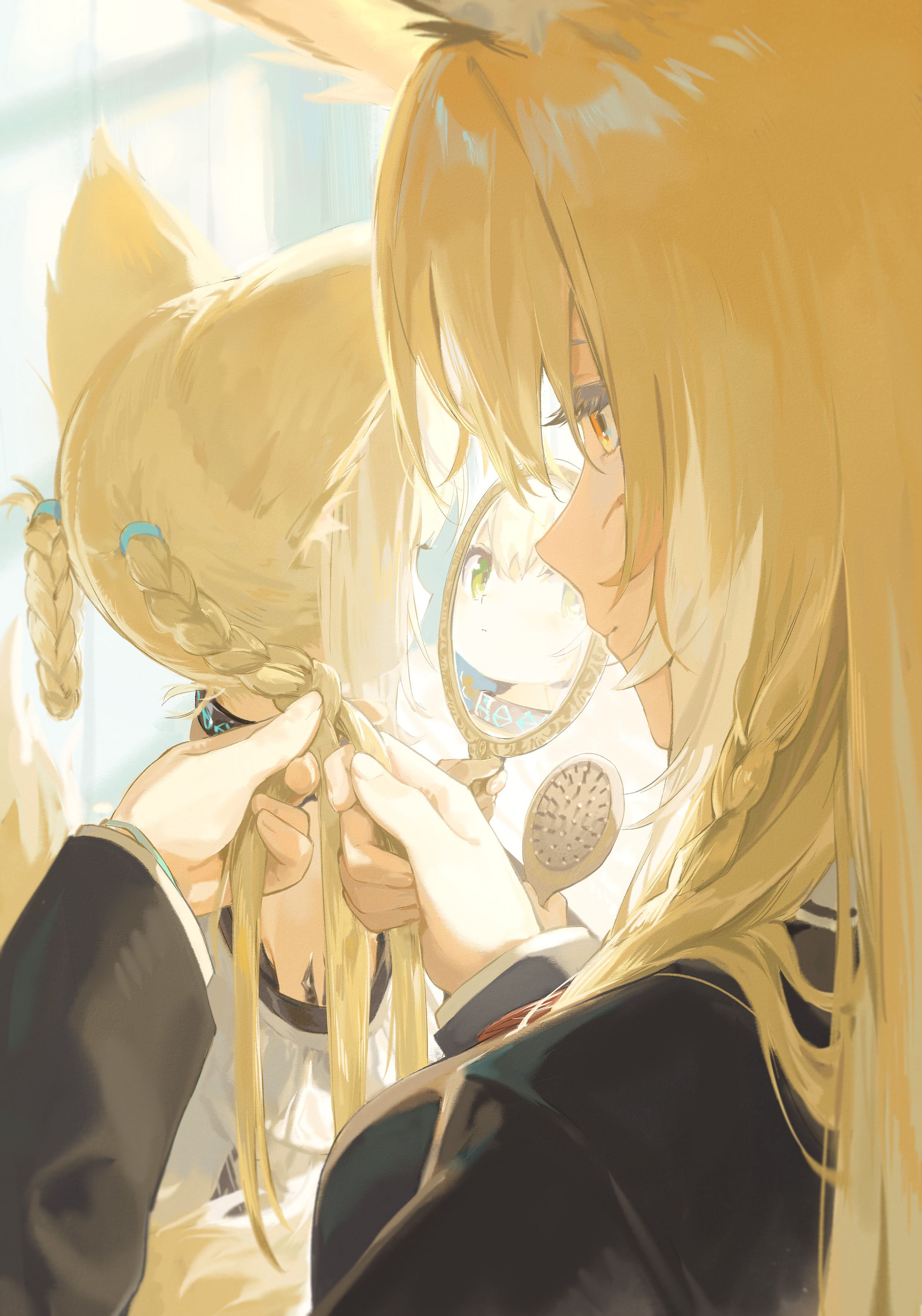 Suzuran (Arknights) & Vulpisfoglia (Arknights) from Arknights drawn by Yuyin (uzrv7533)