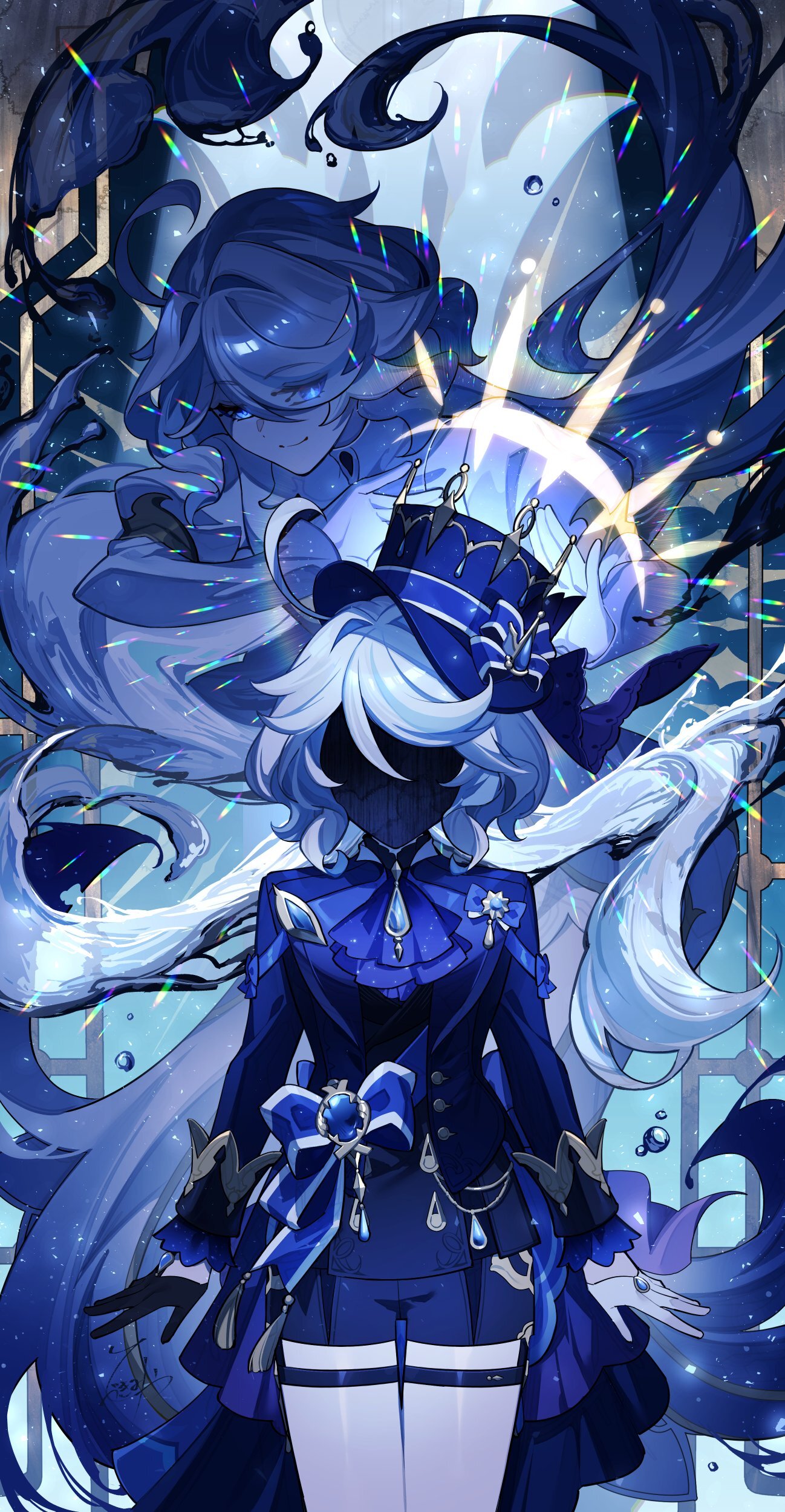 Furina (Genshin Impact) & Focalors (Genshin Impact) from Genshin Impact drawn by Hizuki Miya