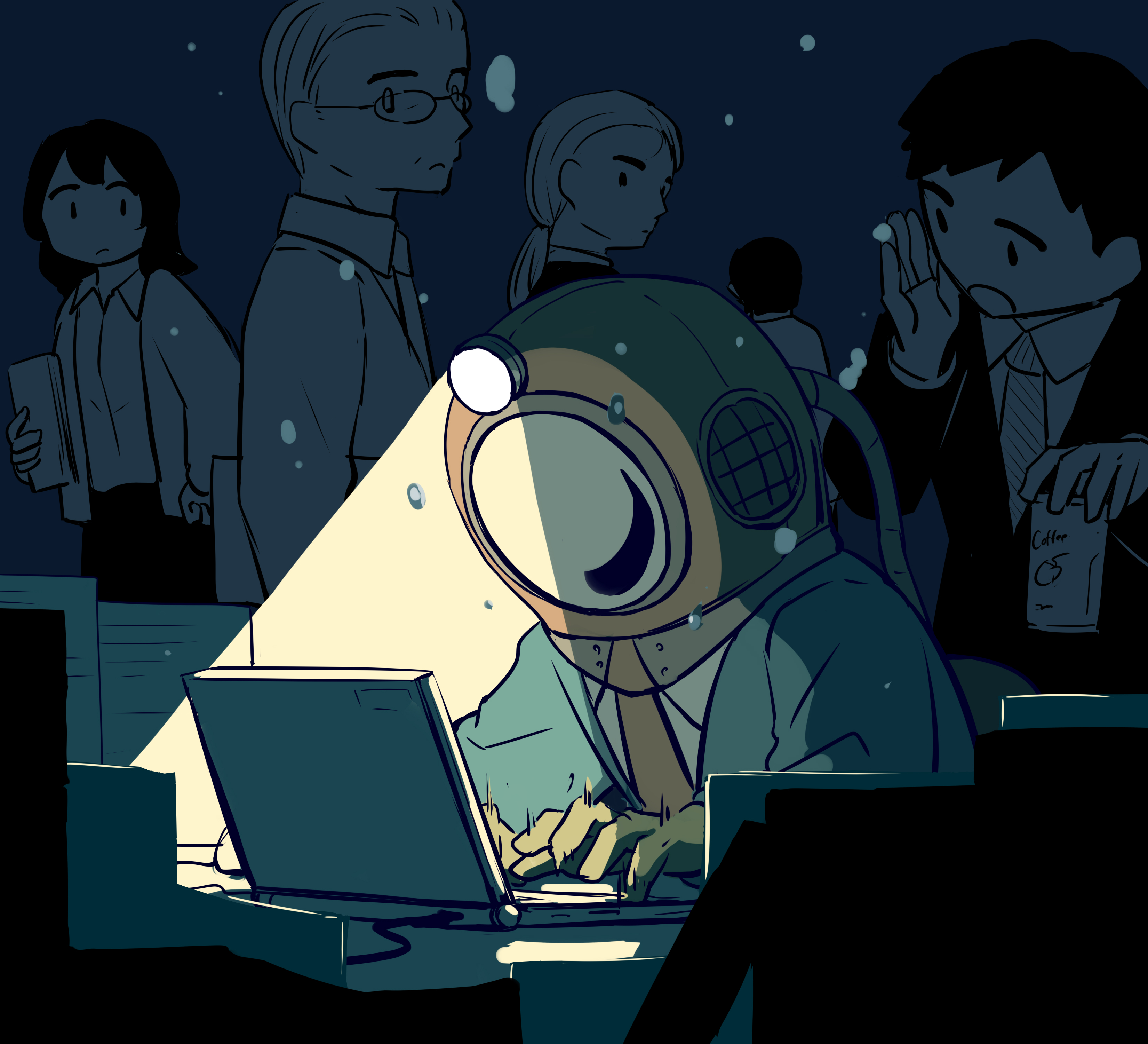 male & female drawn by Avogado6