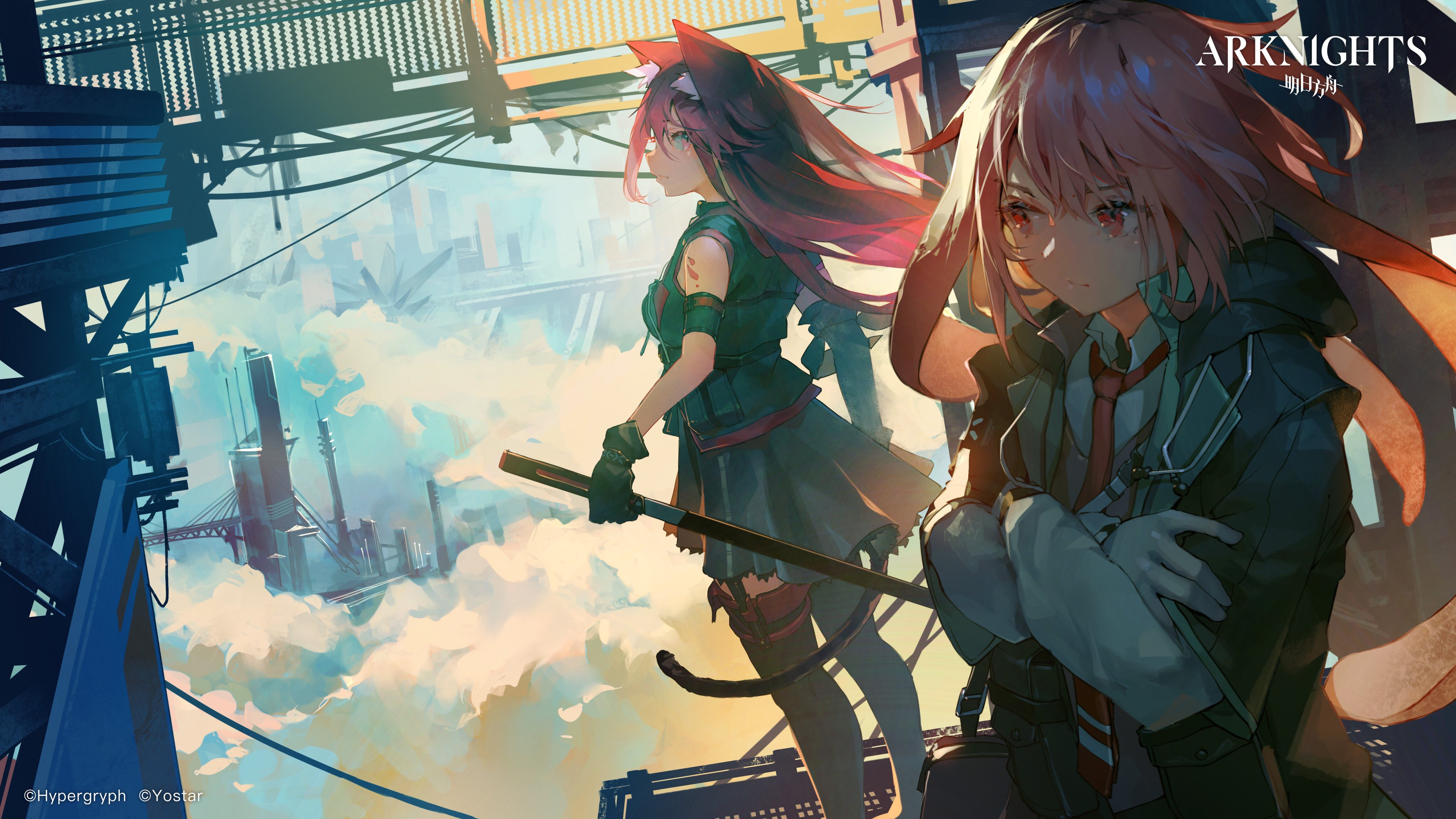 Melantha (Arknights) & Ansel (Arknights) from Arknights drawn by Aamond