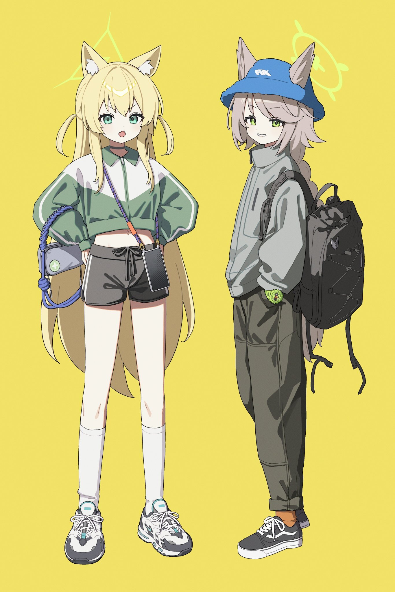 Otogi (Blue Archive) & Kurumi (Blue Archive) from Blue Archive drawn by Sztxra